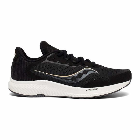 SAUCONY WOMEN'S FREEDOM 4 RUNNING SHOE, BLACK/SUNSET, 10.5 - Picture 1 of 6
